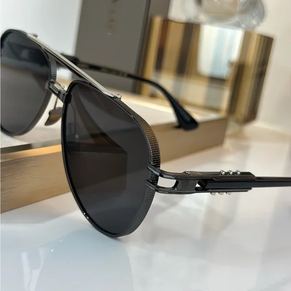 DITA Dark Frame Aviator Sunglasses